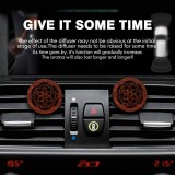 Fahrzeug Aroma Diffusor Lufterfrischer aus Holz mit Clip für Ventilation mit Lavasteinen