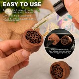 Fahrzeug Aroma Diffusor Lufterfrischer aus Holz mit Clip für Ventilation mit Lavasteinen