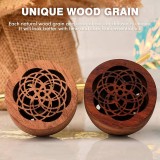 Fahrzeug Aroma Diffusor Lufterfrischer aus Holz mit Clip für Ventilation mit Lavasteinen