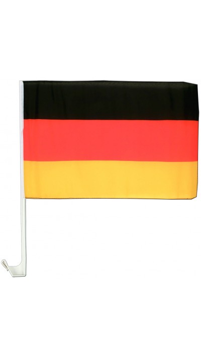 National Fan Flagge für Autoscheibe inkl. Klammefür Befestigung - 30 x 45 cm - Deutschland