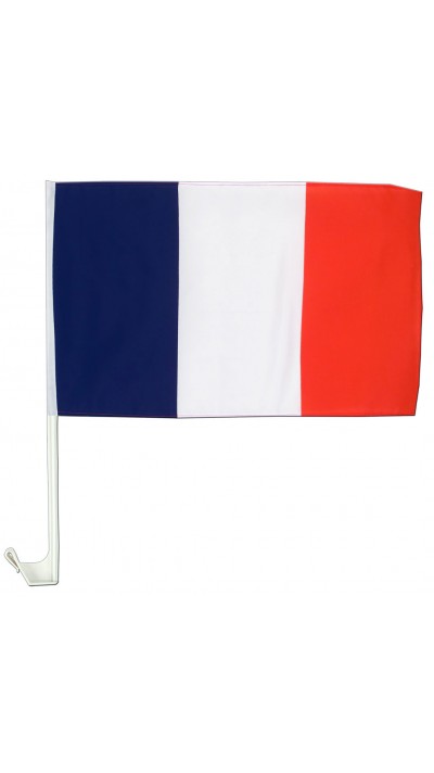 National Fan Flagge für Autoscheibe inkl. Klammefür Befestigung - 30 x 45 cm - Frankreich