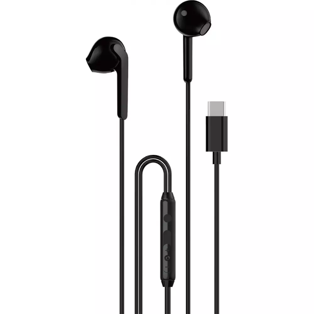 Dudao X3C In-Ear USB-C Kopfhörer 1.2m Kabelgebunden Hochwertiger Klang - Schwarz