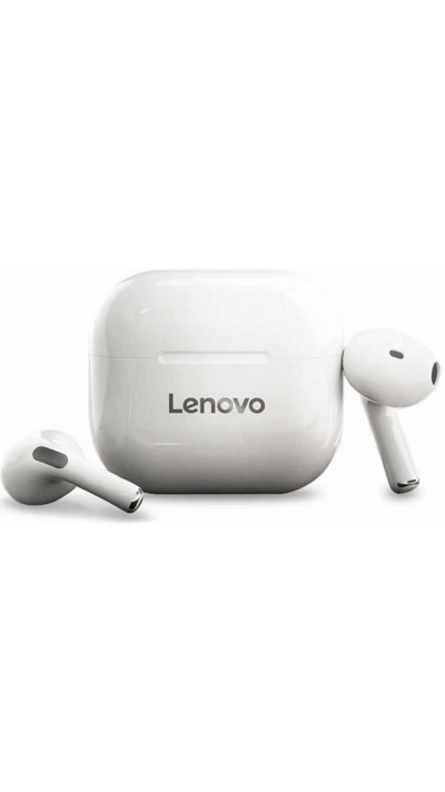 Lenovo LivePods LP40 kabellose Bluetooth 5.0 Kopfhörer wireless earbuds mit USB-C & HD Voice Call - Weiss