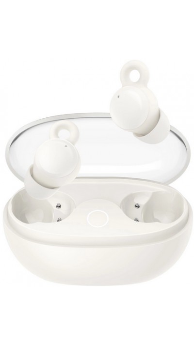 Ecouteurs TWS Joyroom JR-TS3 Bluetooth 5.3 ergonomique et confortable pour dormir - Blanc