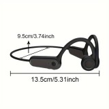 Ecouteurs à conduction osseuse Bluetooth sans fil véritable pour le sport - running - vélo - fitness - Noir