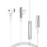&Eacute;couteurs filaires USB-C avec microphone Acefast L3 - Blanc