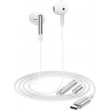 &Eacute;couteurs filaires USB-C avec microphone Acefast L3 - Blanc