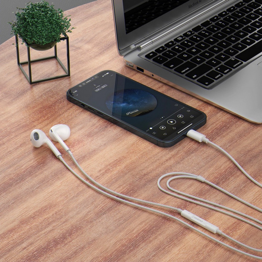 In-Ear-Kopfhörer mit Lightning-Anschluss iPhone (iPhone 14 und älter) Dudao - Weiss
