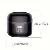 Bluetooth 5.3 In-Ear kabellose Kopfhörer - Ladeetui mit digitaler Batterie Anzeige, USB Type C - Weiss