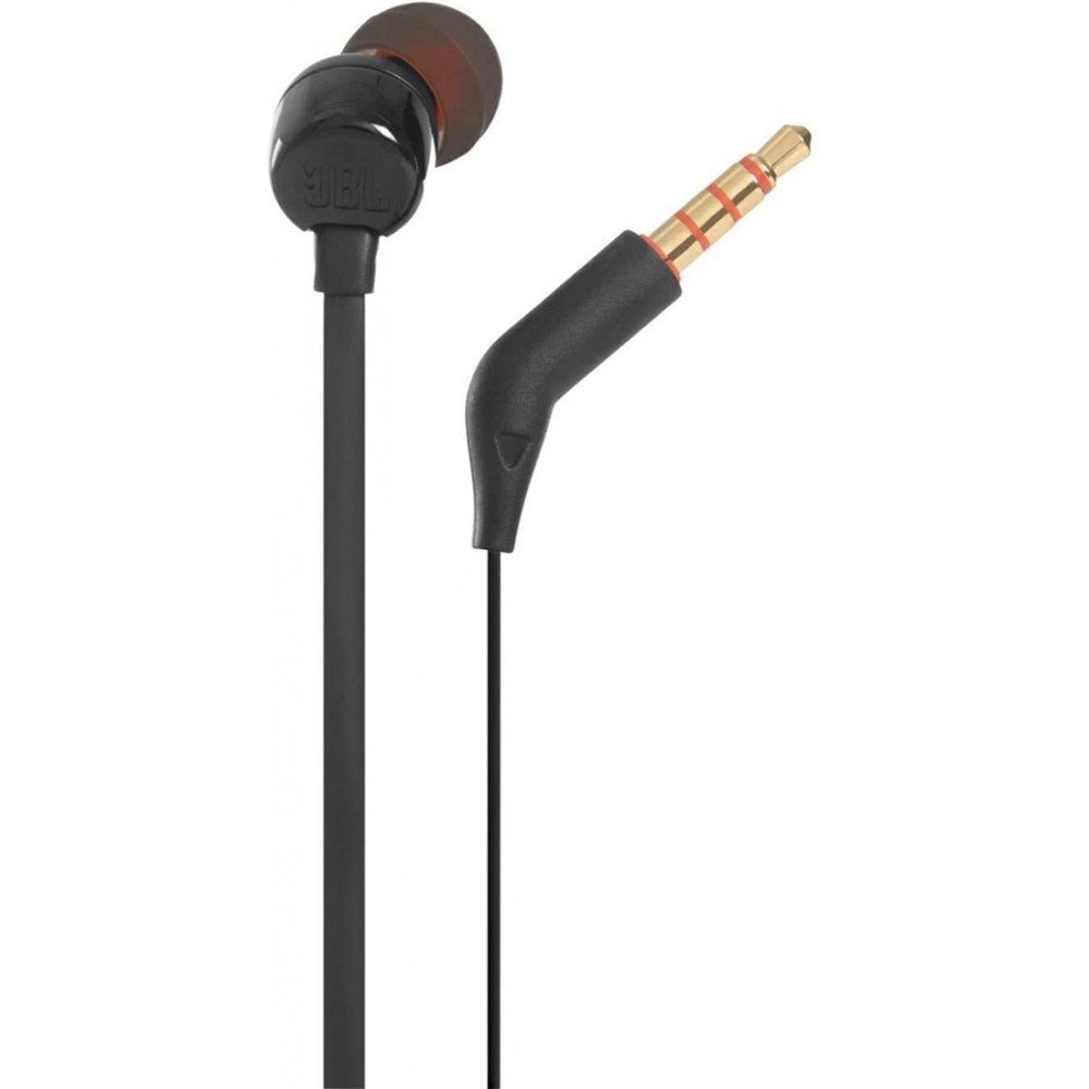 JBL Tune 110 In-Ear Kopfhörer 3.5mm Mini Jack mit Fernbedienung hochwertiger Sound - Schwarz