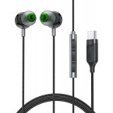 Écouteurs intra-auriculaires filaires USB-C 1.2m Acefast L5 avec embouts en silicone - Noir