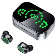Ecouteurs sans fil Bluetooth In-Ear YD03 BT 5.3 Hifi stéréo LED avec étui de chargement - Argent