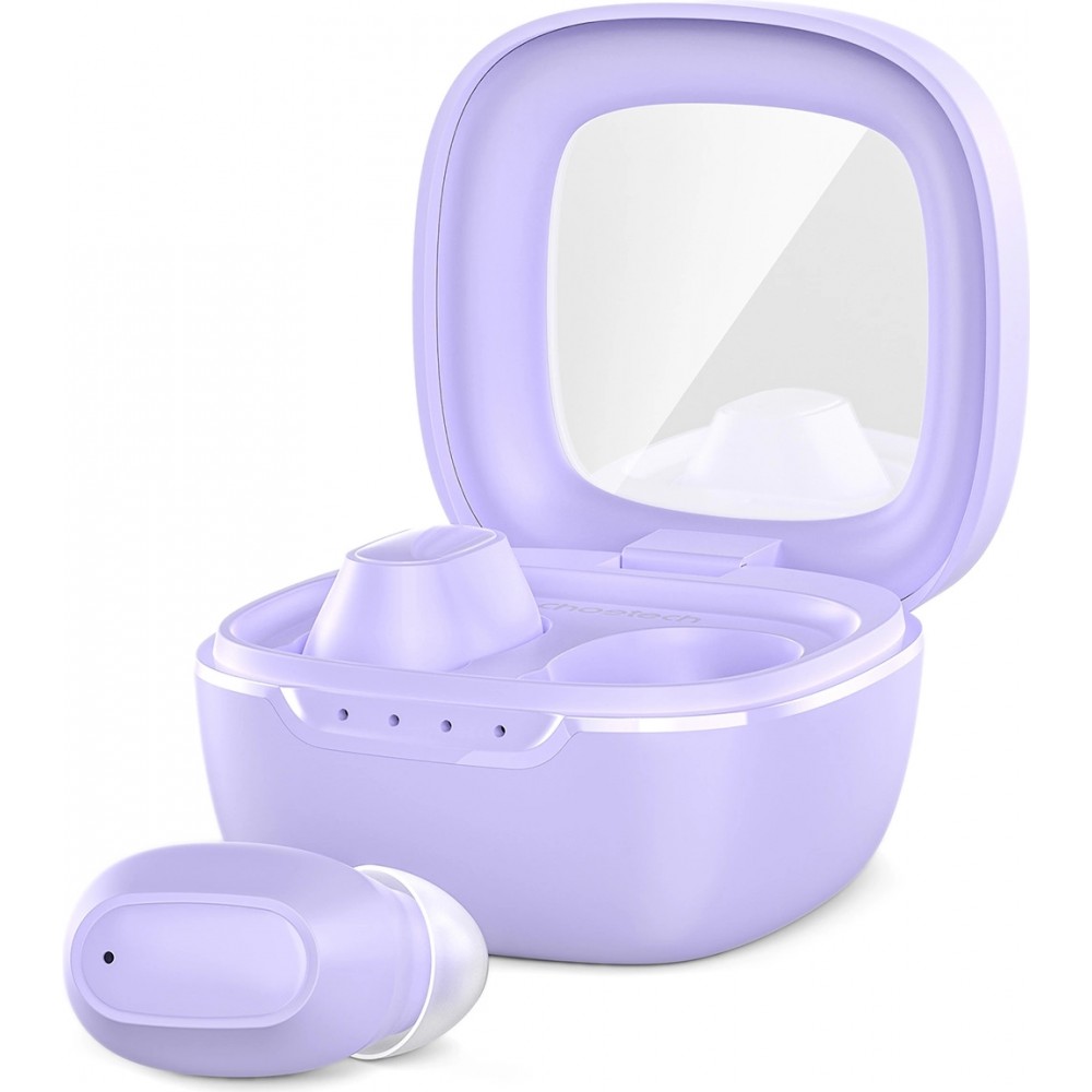 Choetech Kabellose Kopfhörer TWS Bluetooth 5.3 mit hochwertigem Audio und Ladebox - Lila