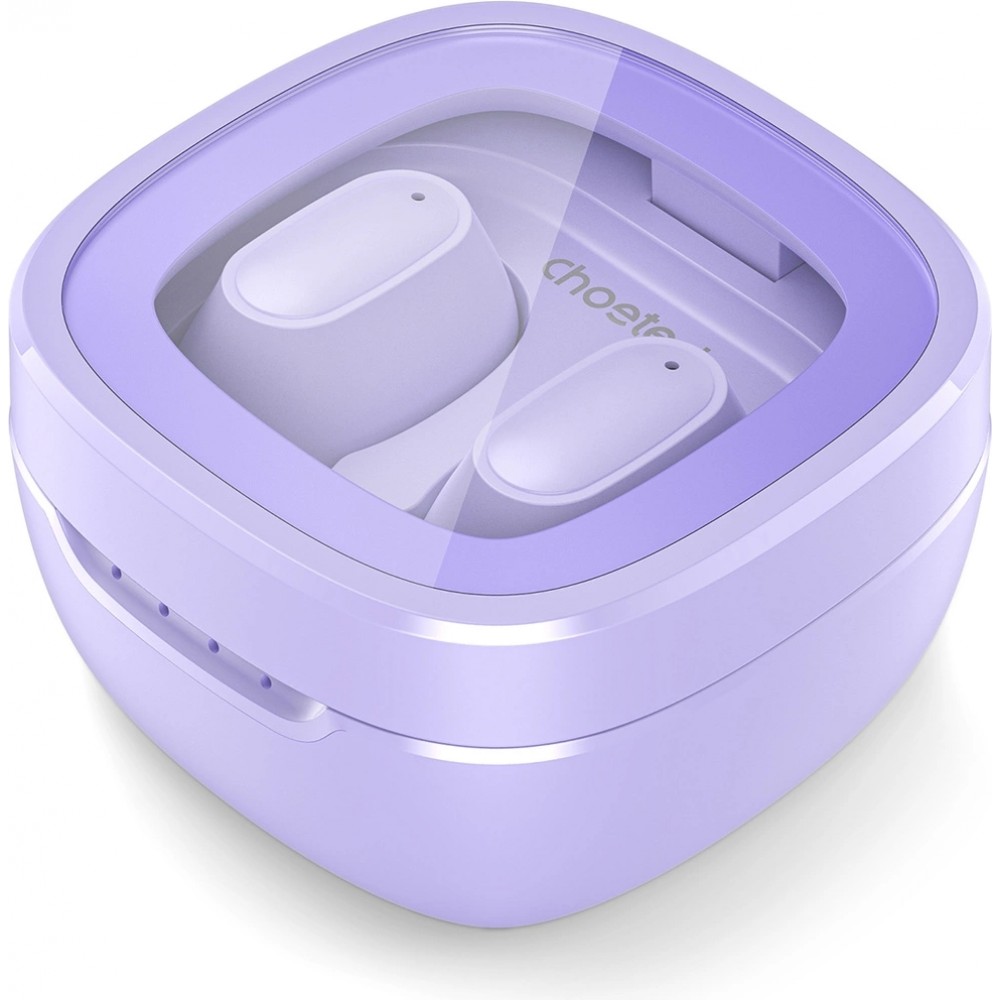Choetech Kabellose Kopfhörer TWS Bluetooth 5.3 mit hochwertigem Audio und Ladebox - Lila