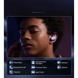 Choetech Kabellose Kopfhörer TWS Bluetooth 5.3 mit hochwertigem Audio und Ladebox - Lila