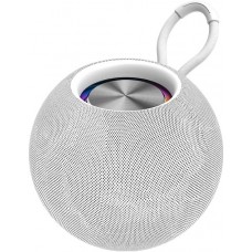 Bluetooth 5.0 Lautsprecher Portabel im Kugeldesign wasserdich IPX6 Wireless Stereo - Weiss