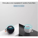 Bluetooth 5.0 Lautsprecher Portabel im Kugeldesign wasserdich IPX6 Wireless Stereo - Weiss
