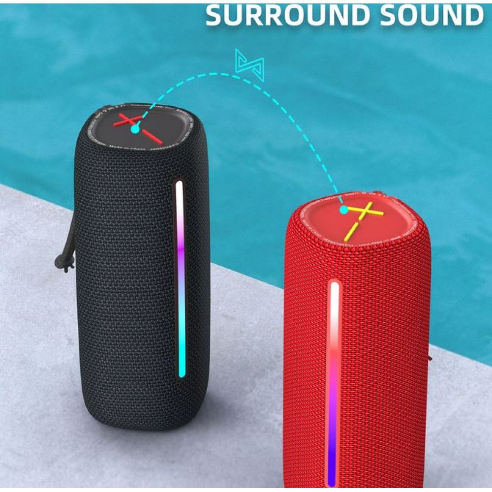 Bluetooth Lautsprecher TWS HOPESTAR 10W Stereo Bass LED wireless speaker - Camouflage