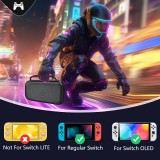 Schutzhülle Tragetasche für Nintendo Switch (1. Generation) mit Fächern und Belüftung - Schwarz