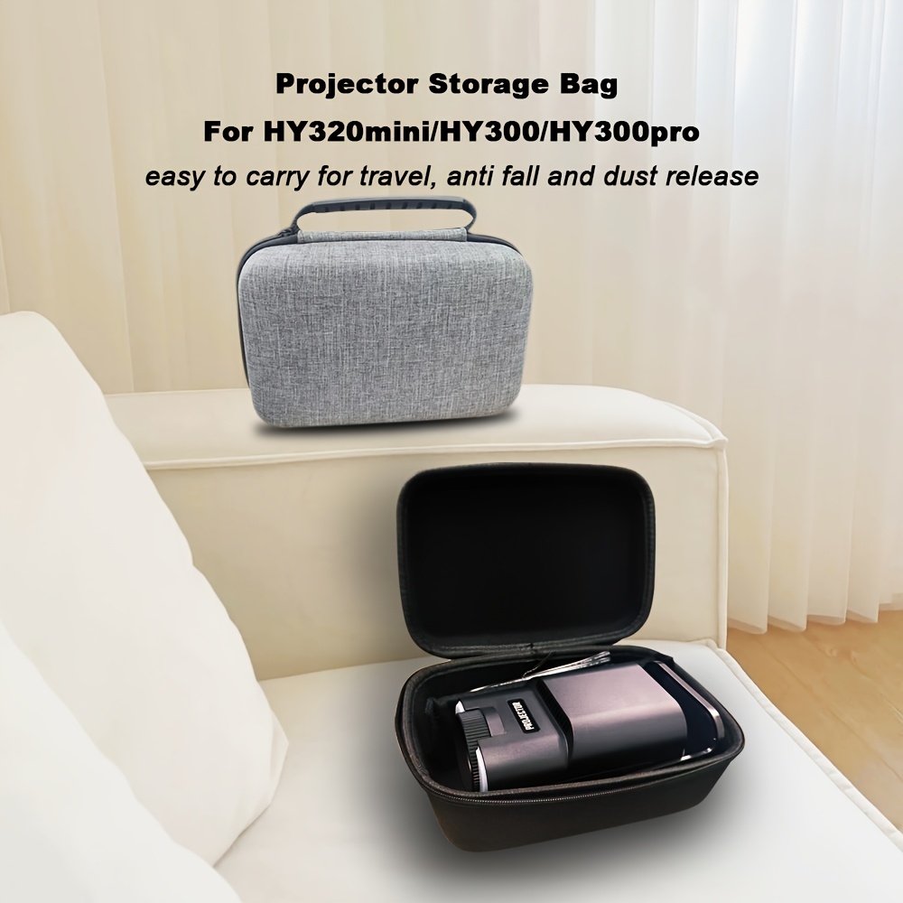 Étui de transport pour projecteur HY300 Pro / HY320 idéal pour voyages et protection - Noir