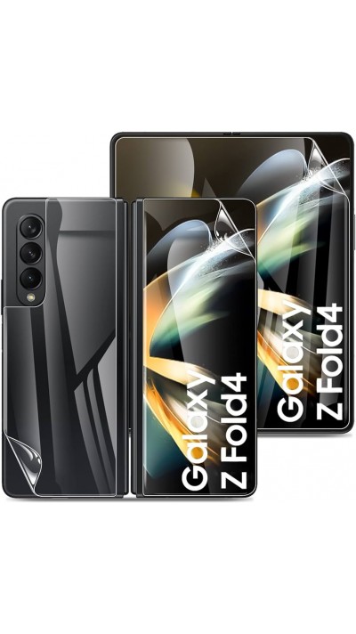Samsung Galaxy Z Fold4 Schutzfolie - Flexibler Bildschirmschutz aus Hydrogel TPU (Innenseite + Aussenseite)