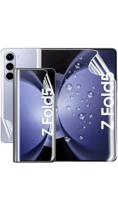 Samsung Galaxy Z Fold5 Schutzfolie - Flexibler Bildschirmschutz aus Hydrogel TPU (Innenseite + Aussenseite)