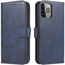 Galaxy S25+ Case H&uuml;lle - Flip Lederh&uuml;lle mit Magnetverschluss - Dunkelblau