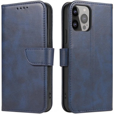 Galaxy S25 Case Hülle - Magnetischer Klapp-Lederhülle - Dunkelblau