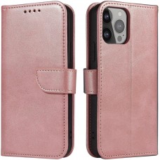 Galaxy S25 Ultra Case H&uuml;lle - Magnetischer Klapp-Lederh&uuml;lle - Rosa