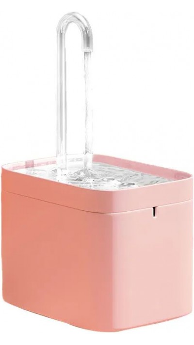Elektrischer Wasserspender für Katzen/Hunde Wasserbrunnen 1.5L water dispenser - Rosa