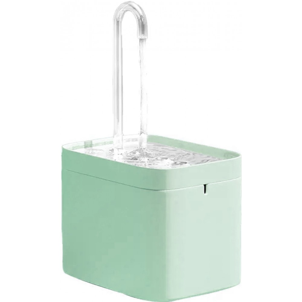 Fontaine à eau electrique pour chat/chien distributeur 1.5L water dispenser - Vert clair