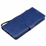 Case Hülle Samsung Galaxy A52 - Premium Flip Leder Tasche - Dunkelblau