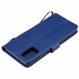 Case Hülle Samsung Galaxy A52 - Premium Flip Leder Tasche - Dunkelblau