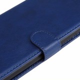 Case Hülle Samsung Galaxy A52 - Premium Flip Leder Tasche - Dunkelblau