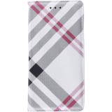 Hülle Samsung Galaxy S21 5G - Flip Lines - Weiss