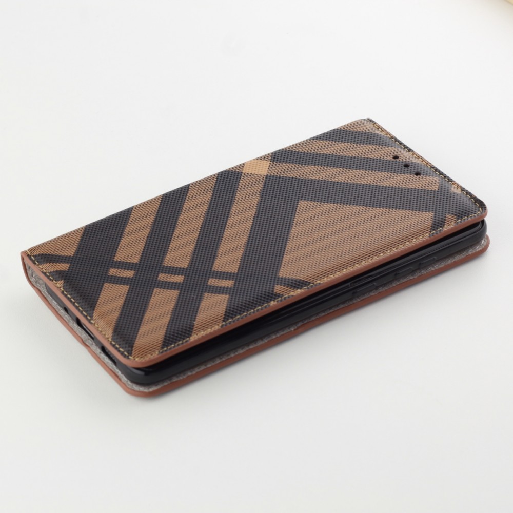 Hülle Samsung Galaxy S26 Ultra - Flip Lines - Braun