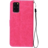 Hülle Samsung Galaxy S22 - Premium Flip Leder Tasche - Dunkelrosa