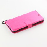 Hülle Samsung Galaxy S22 - Premium Flip Leder Tasche - Dunkelrosa