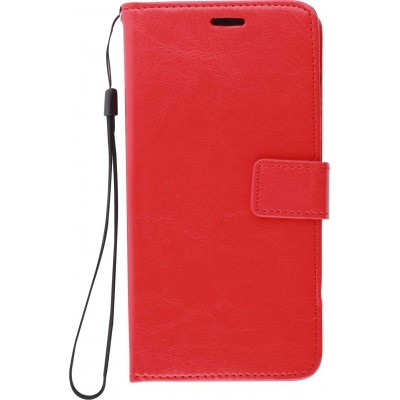 Hülle Huawei P30 Pro - Premium Flip Leder Tasche - Rot