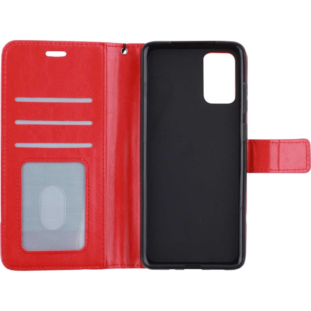 Hülle Samsung Galaxy A34 - Premium Flip Leder Tasche - Rot