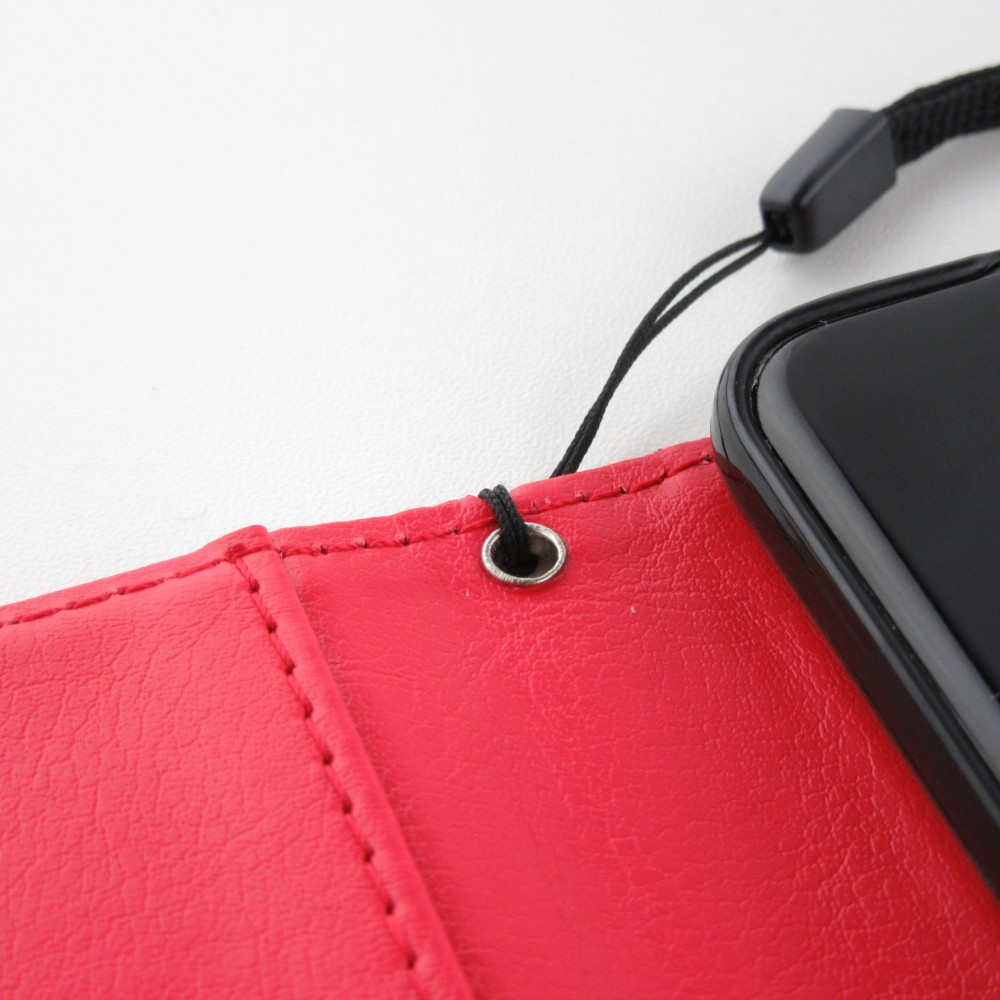 Hülle Samsung Galaxy A34 - Premium Flip Leder Tasche - Rot