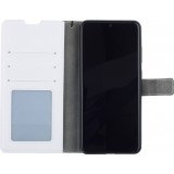 Fourre Samsung Galaxy S25 Ultra - Premium Flip cuir lisse porte-cartes - Blanc