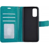 Hülle Samsung Galaxy S24 Ultra - Premium Flip Leder Tasche - Türkis
