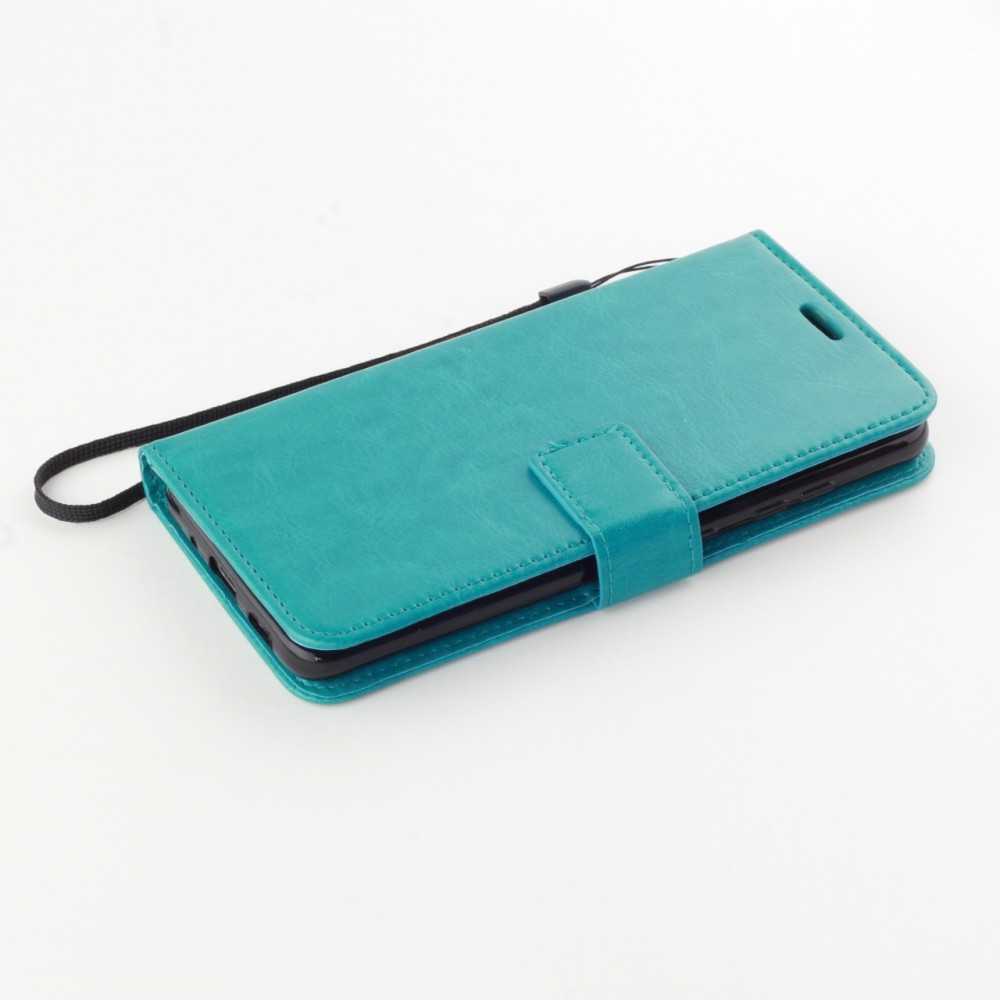 Hülle Samsung Galaxy S24 Ultra - Premium Flip Leder Tasche - Türkis