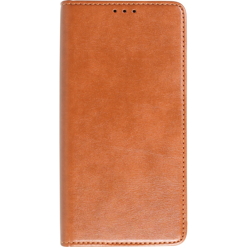 Samsung Galaxy S23+ Case Hülle - Flip Fierre Shann Echtleder - Braun