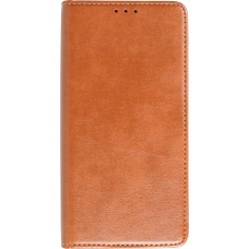 Samsung Galaxy S23+ Case Hülle - Flip Fierre Shann Echtleder - Braun