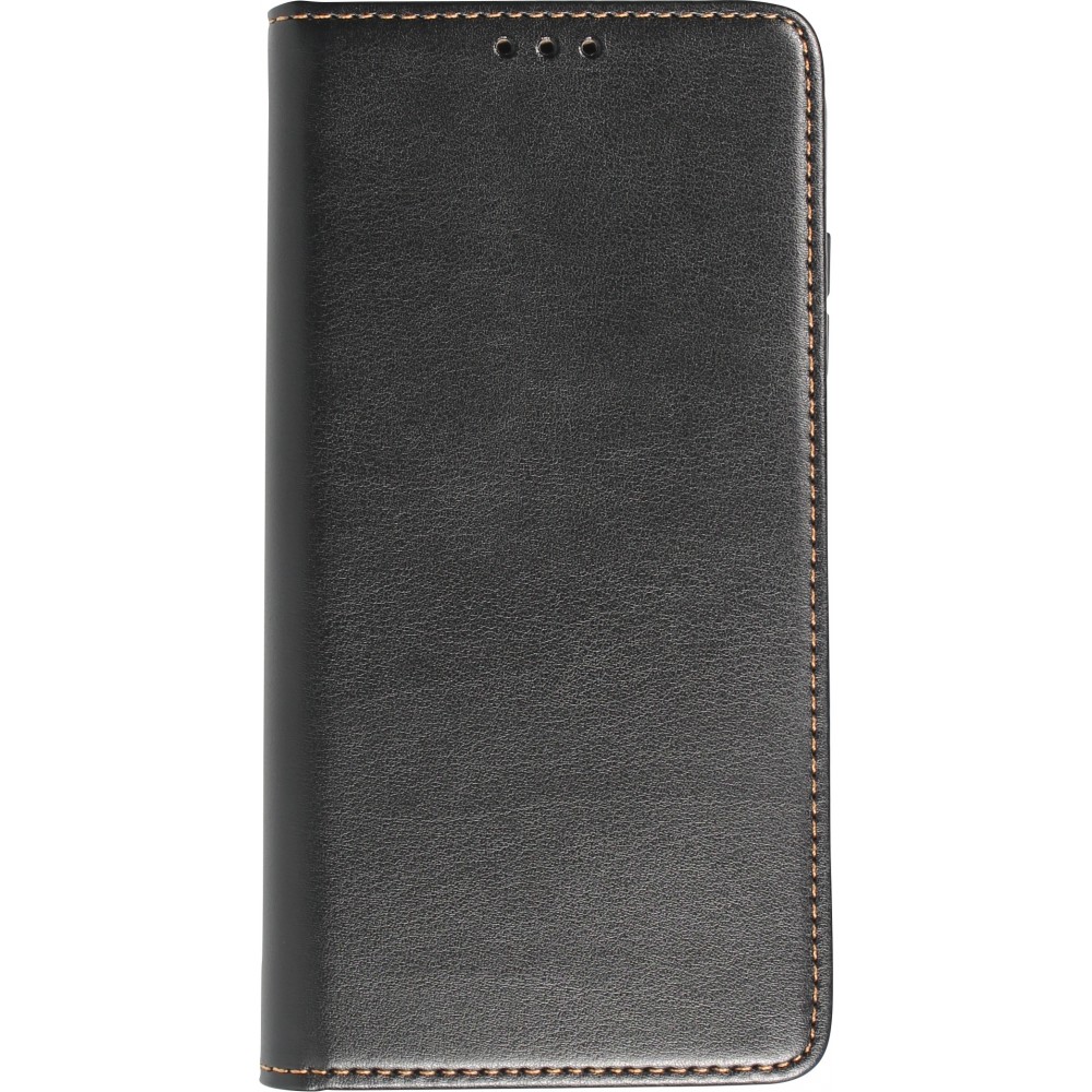 Samsung Galaxy S23+ Case Hülle - Flip Fierre Shann Echtleder - Schwarz