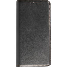Samsung Galaxy S23+ Case Hülle - Flip Fierre Shann Echtleder - Schwarz