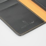 Samsung Galaxy S23+ Case Hülle - Flip Fierre Shann Echtleder - Schwarz