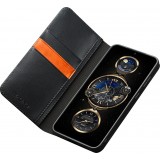 Samsung Galaxy S25+ Case Hülle - Qialino Flip Matt Wallet Echtleder - Schwarz